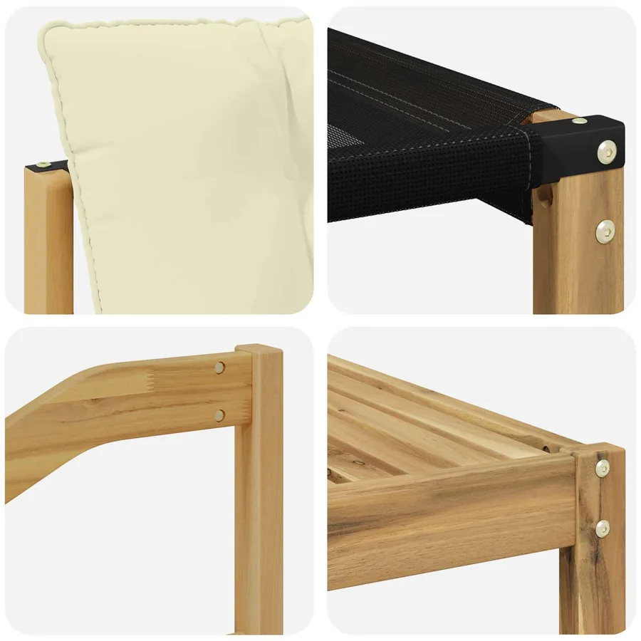 Ensemble de canapés d'extérieur 9 pcs Blanc et crème - 10