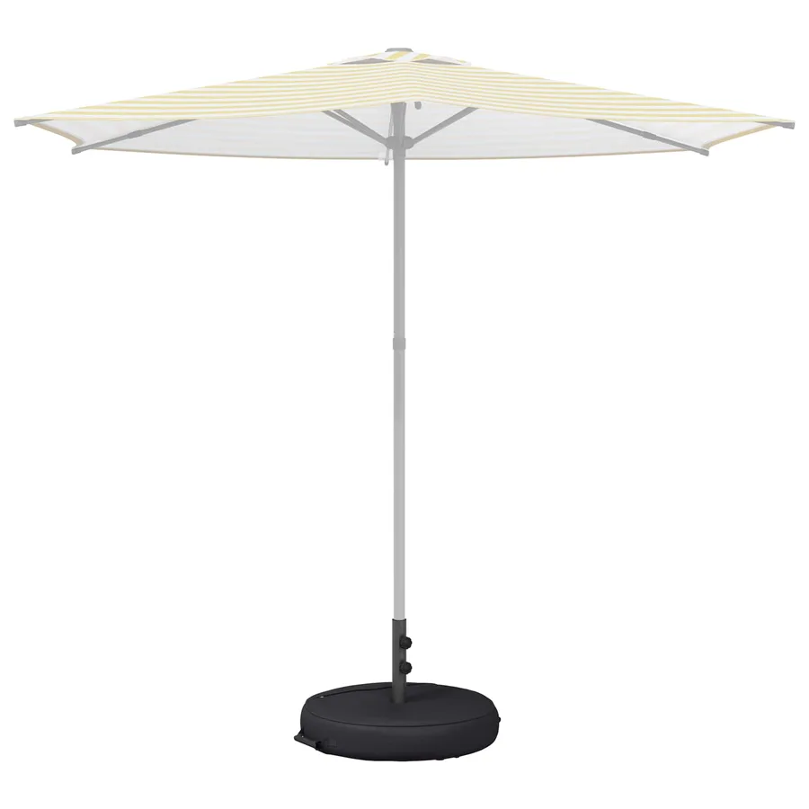 Base de parasol de patio 50 x 50 cm Acier Noir - 3