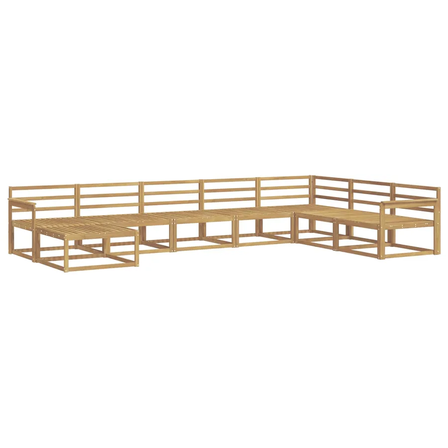 Ensemble de canapés d'extérieur 8 pcs Blanc - 2