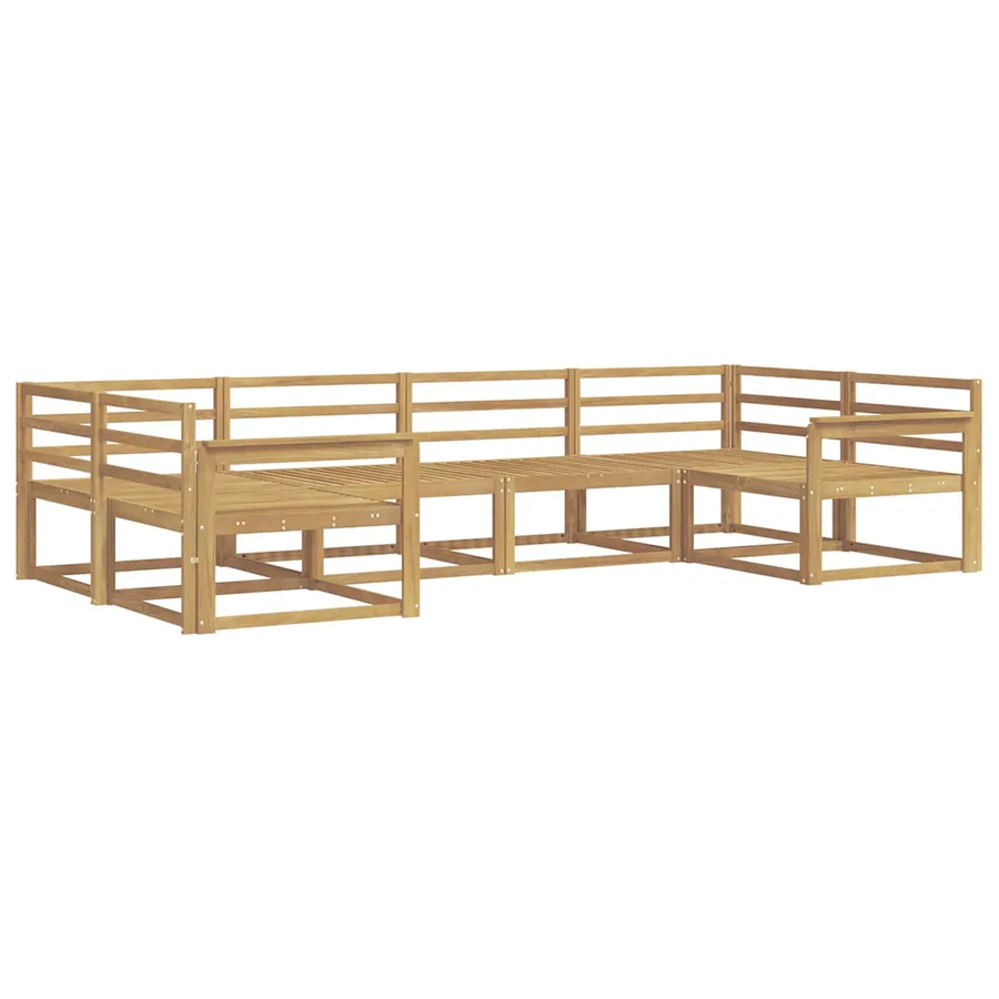 Ensemble de canapés d'extérieur 6 pcs Blanc - 2