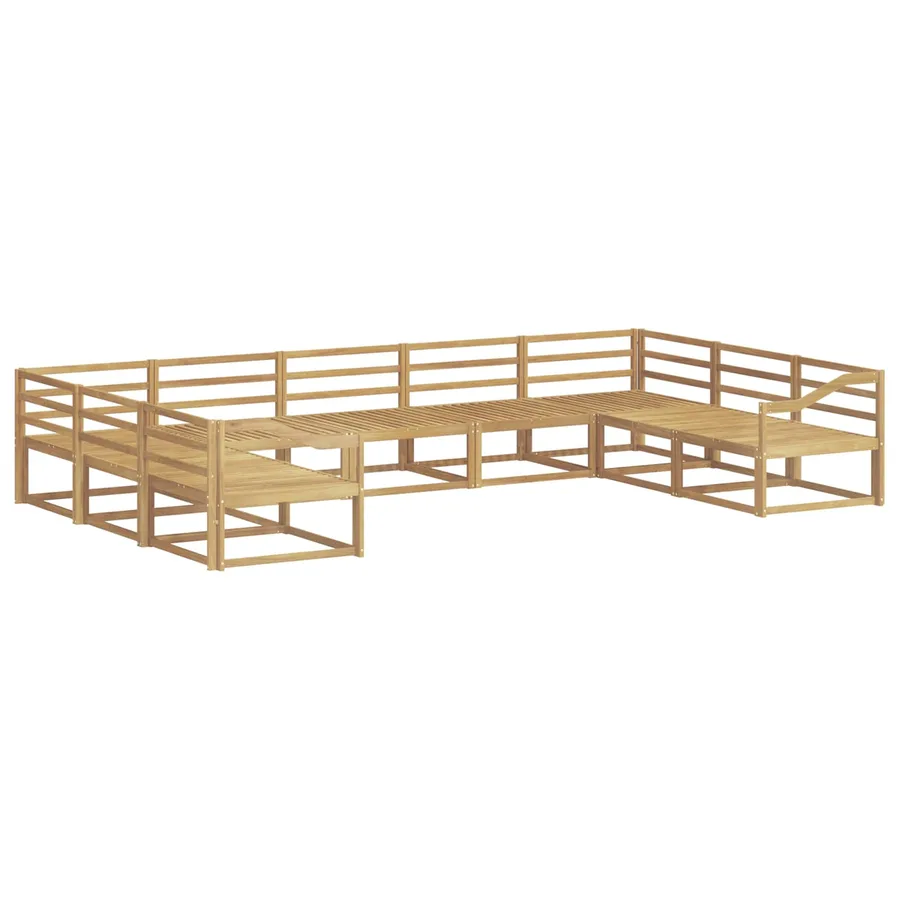 Ensemble de canapés d'extérieur 9 pcs Blanc 404 x 245,5 x 73 cm - 2