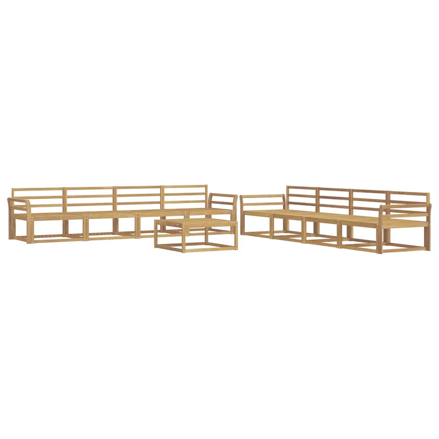 Ensemble de canapés d'extérieur 9 pcs Blanc 79 x 79 x 37 cm - 2