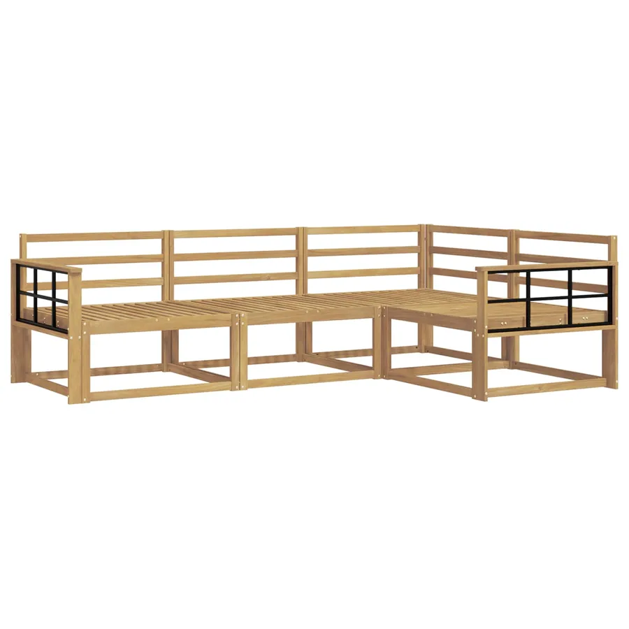 Ensemble de canapés d'extérieur 4 pcs Blanc - 2