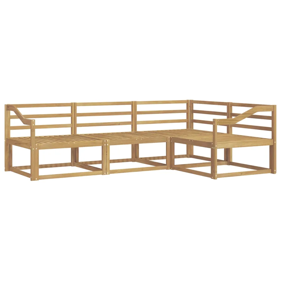 Ensemble de canapés d'extérieur 4 pcs Blanc - 2