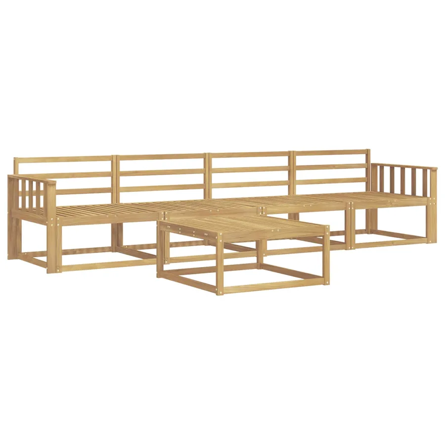 Ensemble de canapés d'extérieur 5 pcs Blanc 79 x 79 x 37 cm - 2