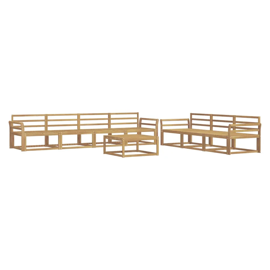 Ensemble de canapés d'extérieur 8 pcs Blanc - 2