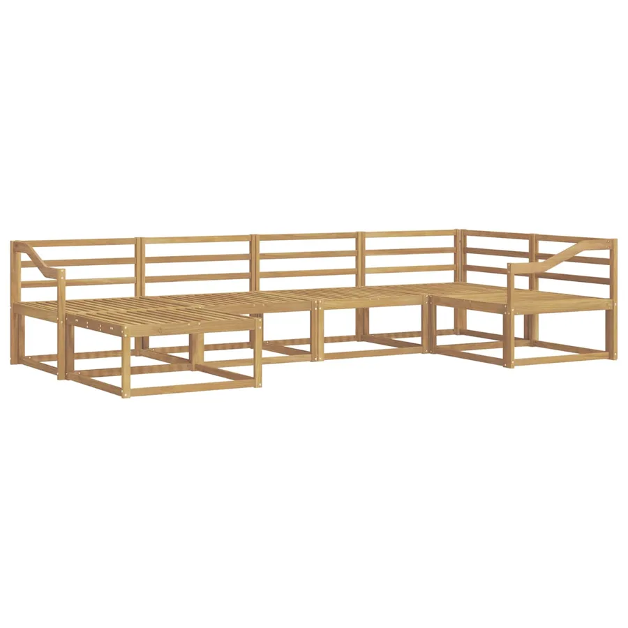 Ensemble de canapés d'extérieur 6 pcs Blanc 325 x 166,5 x 73 cm - 2