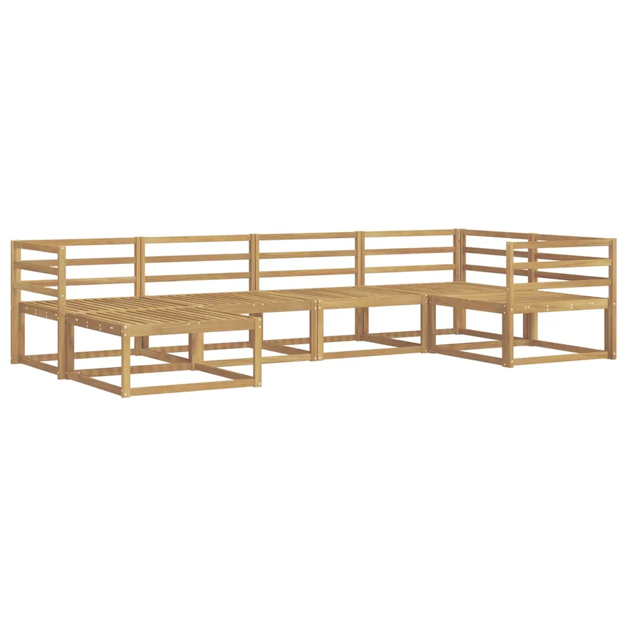 Ensemble de canapés d'extérieur 6 pcs Blanc 325 x 166,5 x 73 cm - 2