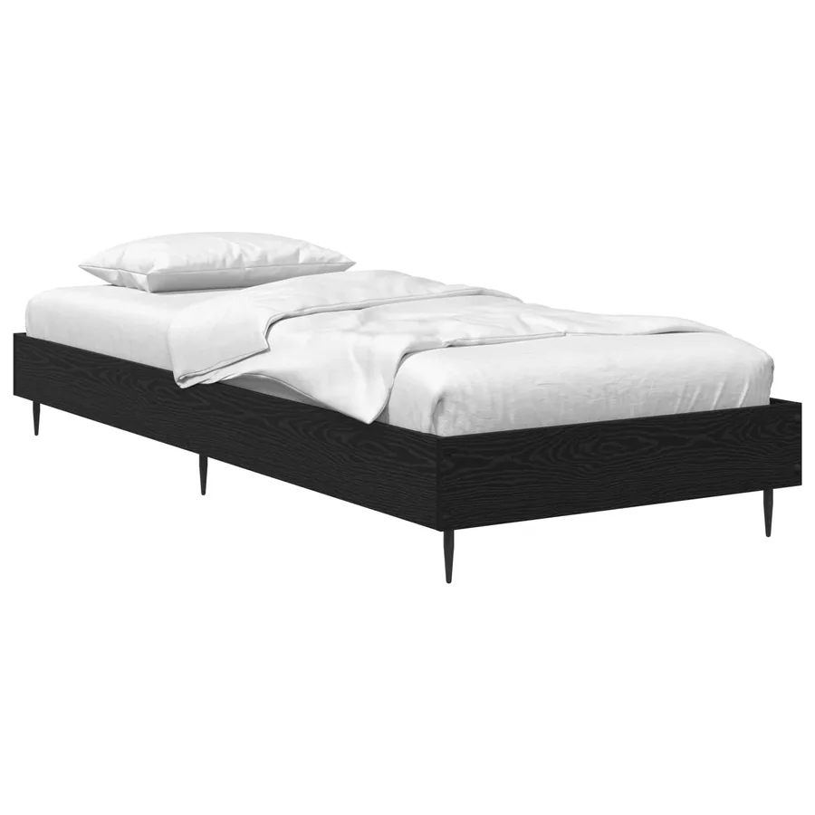 Cadre de lit Chêne noir 80 x 200 cm Bois d'ingénierie