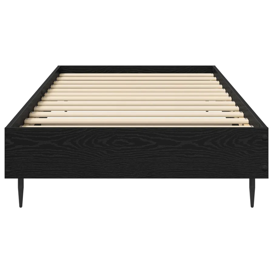Cadre de lit Chêne noir 80 x 200 cm Bois d'ingénierie - 3
