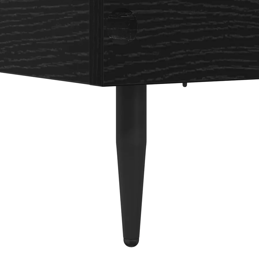 Cadre de lit Chêne noir 80 x 200 cm Bois d'ingénierie - 6