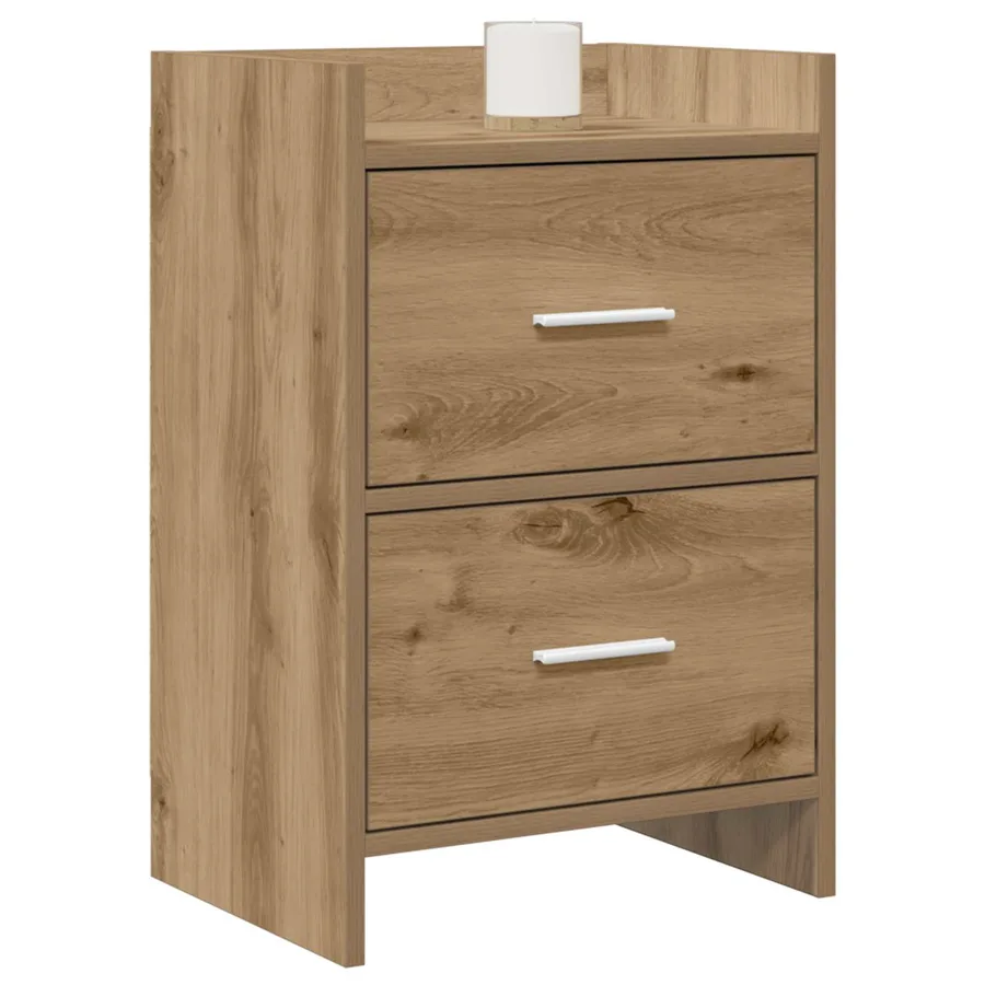 Tables de chevet 2 pc Chêne artisanal 40 x 30 x 60 cm - 2