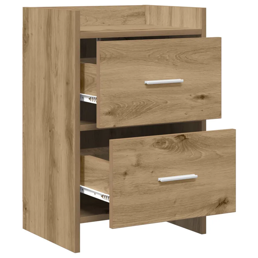 Tables de chevet 2 pc Chêne artisanal 40 x 30 x 60 cm - 3