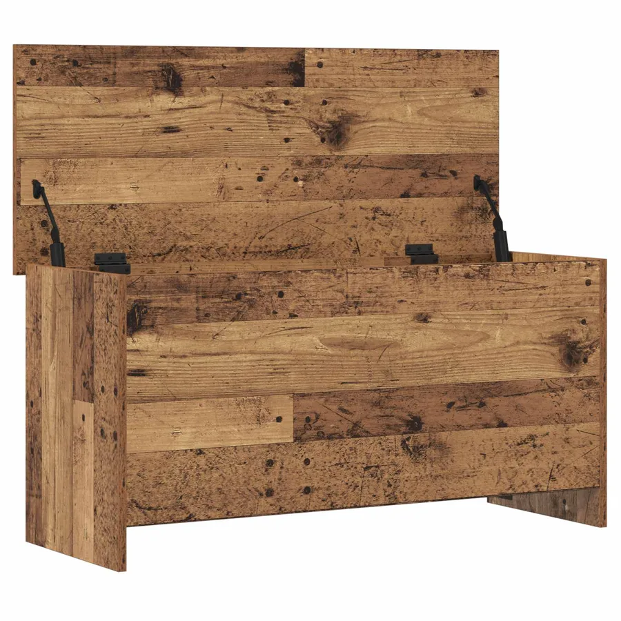 Coffre de rangement avec stockage Bois ancien 100 x 40 x 50 cm - 5