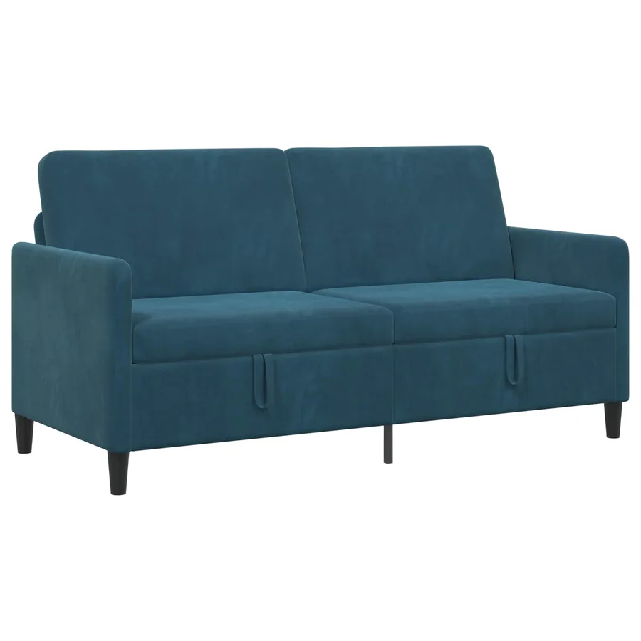 Sofa avec rangement Bleu 172 x 78 x 87 cm Polyester - 2