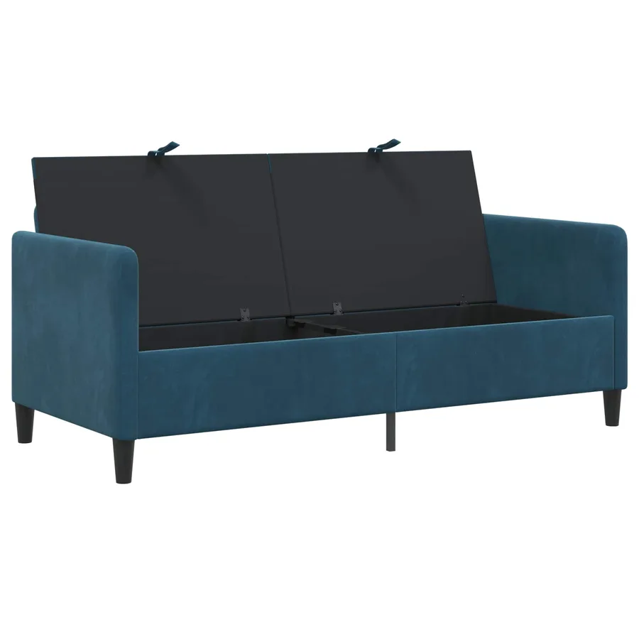 Sofa avec rangement Bleu 172 x 78 x 87 cm Polyester - 4