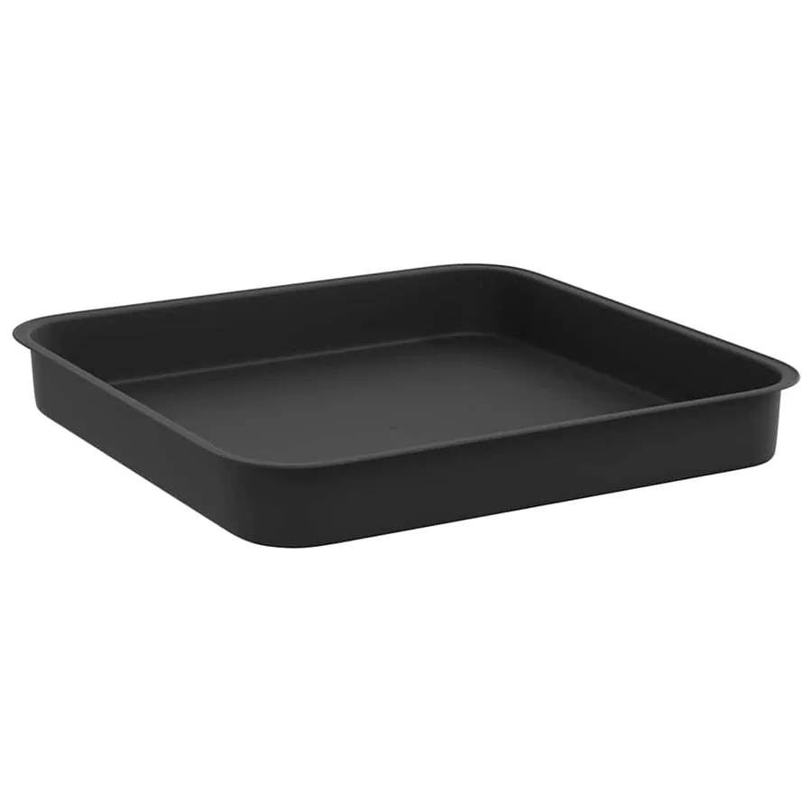 Plateau carré à fleurs 24 pcs Noir 15 x 15 x 2 cm Plastique - 5