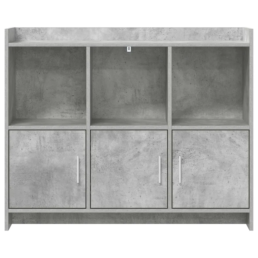 Buffet Gris béton 98,5 x 33 x 80 cm Bois d'ingénierie - 5