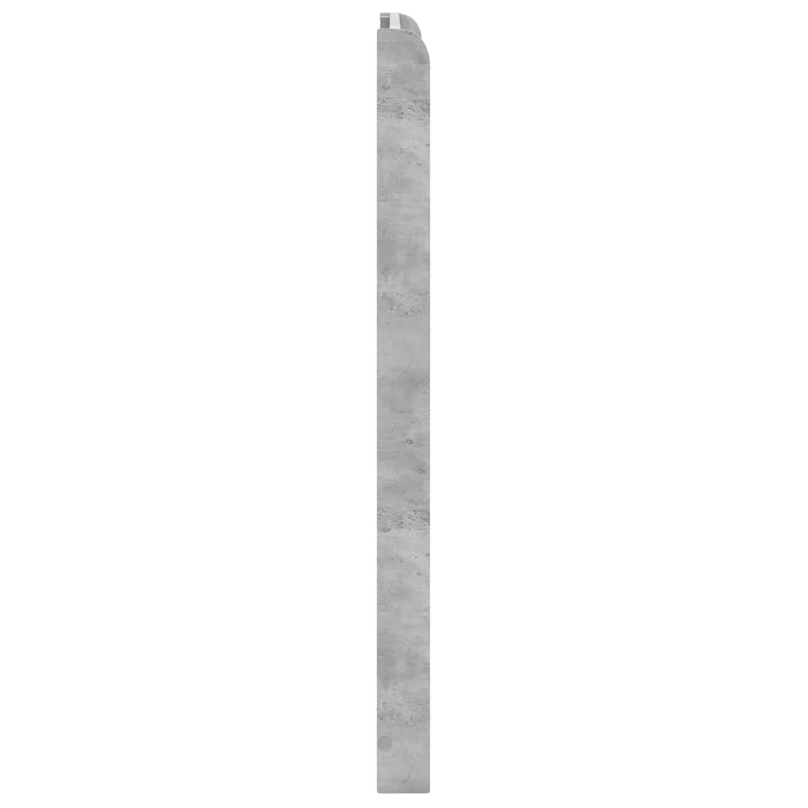 Tête de lit Gris béton Bois d'ingénierie - 5