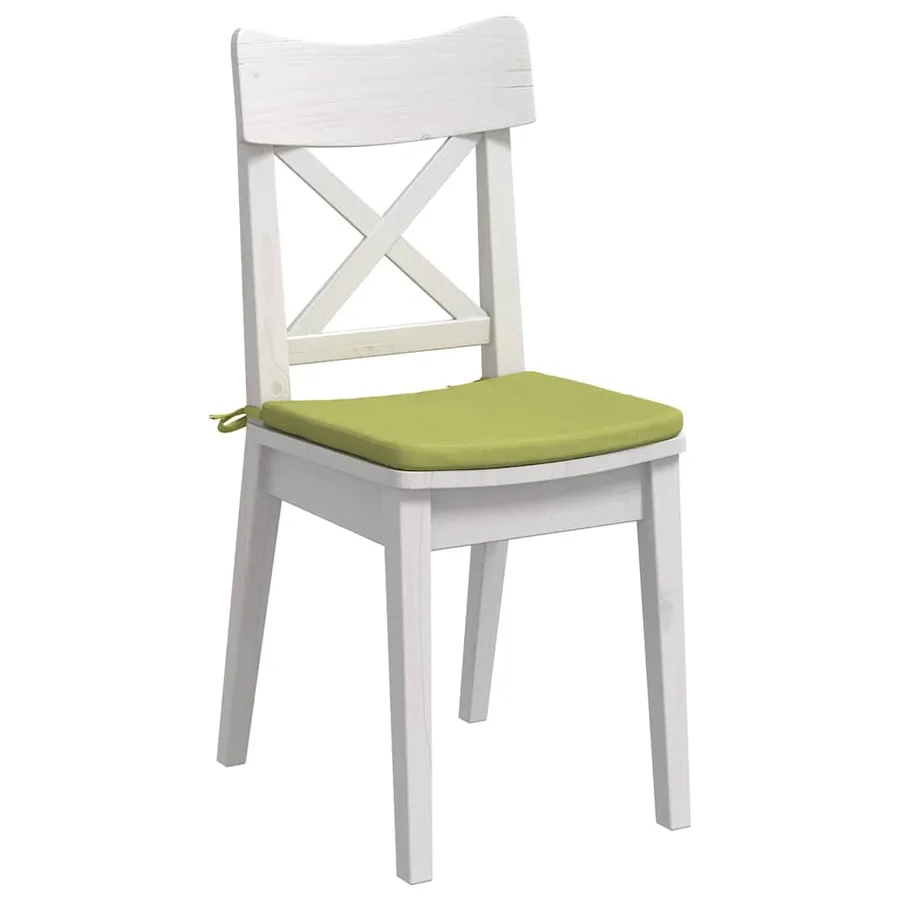 Coussins de siège 4 pcs Vert clair 40 x 40 x 3 cm tissu - 3