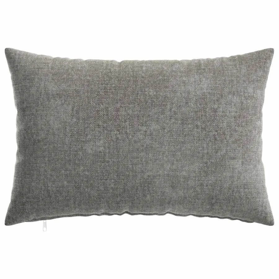 Housse de coussin 6 pcs HEERLEN Gris foncé 30 x 50 cm - 2