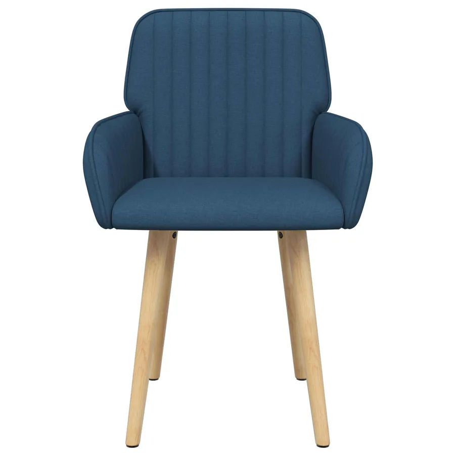 Chaises de salle à manger 2 pcs Tissu Bleu 56,5 x 50 x 87,5 cm - 3