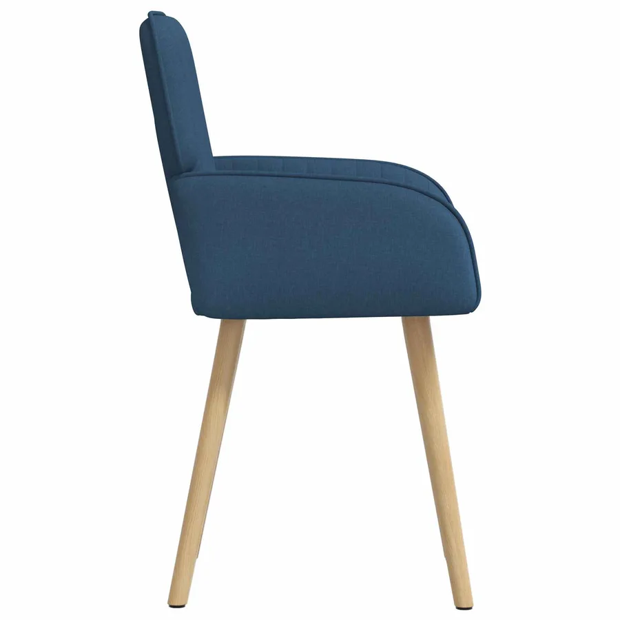 Chaises de salle à manger 2 pcs Tissu Bleu 56,5 x 50 x 87,5 cm - 4