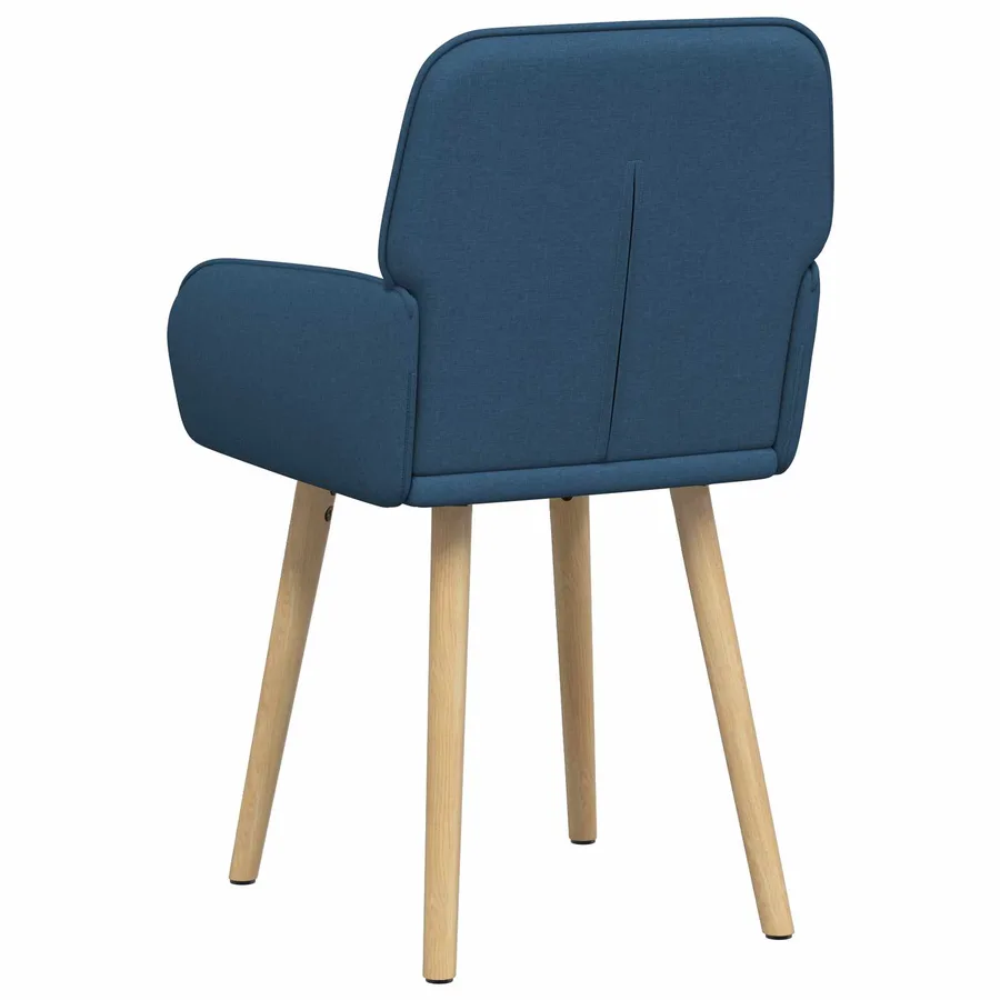 Chaises de salle à manger 2 pcs Tissu Bleu 56,5 x 50 x 87,5 cm - 5