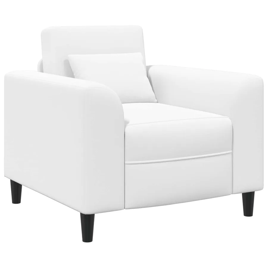 Fauteuil Blanc Tissu - 2