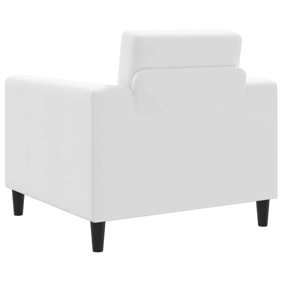 Fauteuil Blanc Tissu - 5