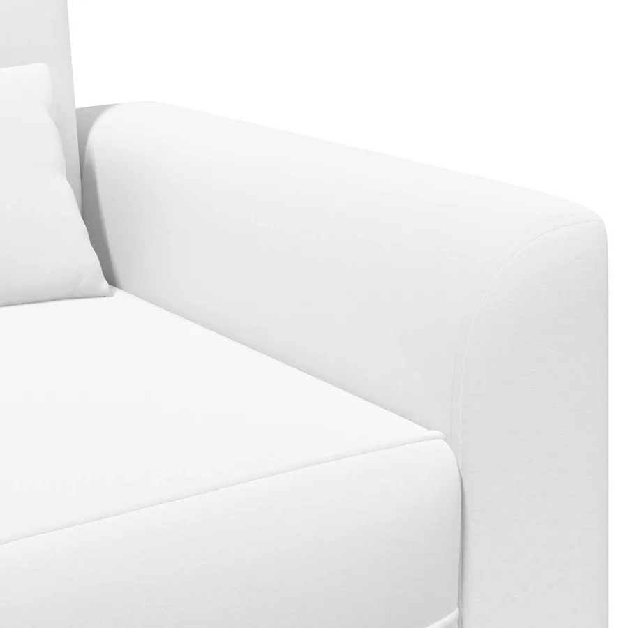 Fauteuil Blanc Tissu - 6