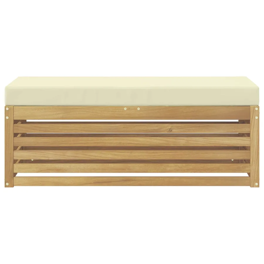 Ensemble de canapés d'extérieur Blanc et crème 115 x 43 x 45 cm - 3