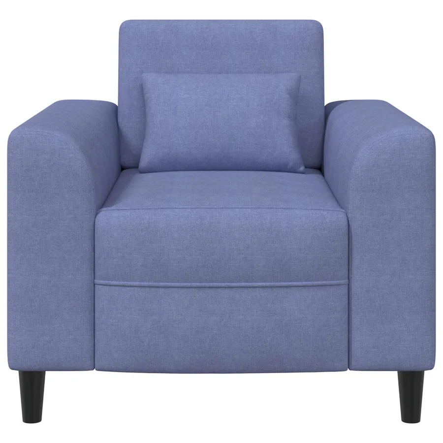 Fauteuil Bleu denim Tissu - 3