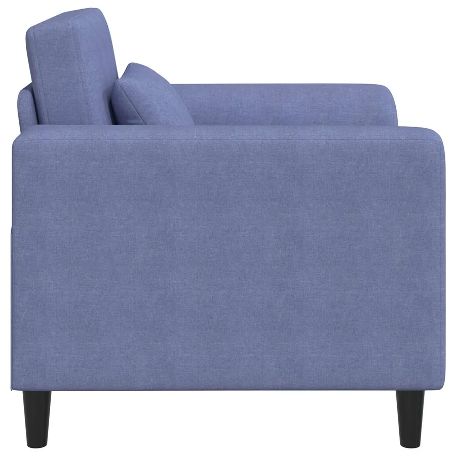 Fauteuil Bleu denim Tissu - 4