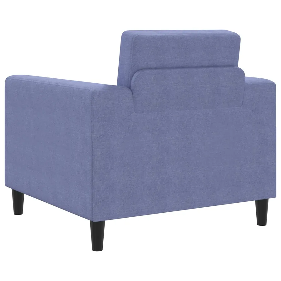 Fauteuil Bleu denim Tissu - 5