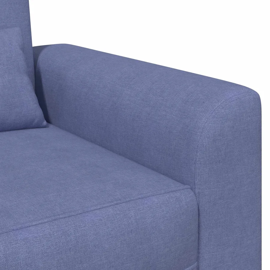 Fauteuil Bleu denim Tissu - 6