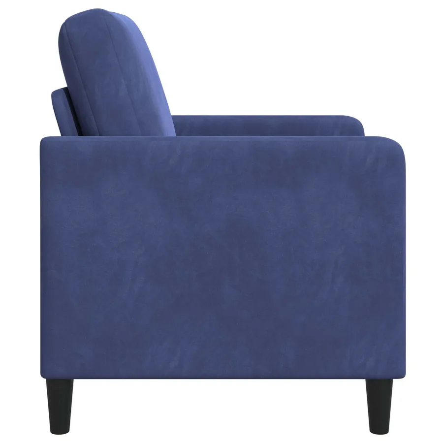 Sofa avec rangement Bleu police 72 x 78 x 87 cm Polyester - 5