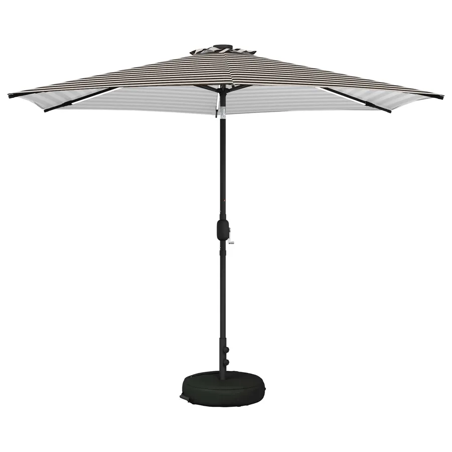 Parasol de jardin avec lumières LED et base 300 x 300 cm - 2