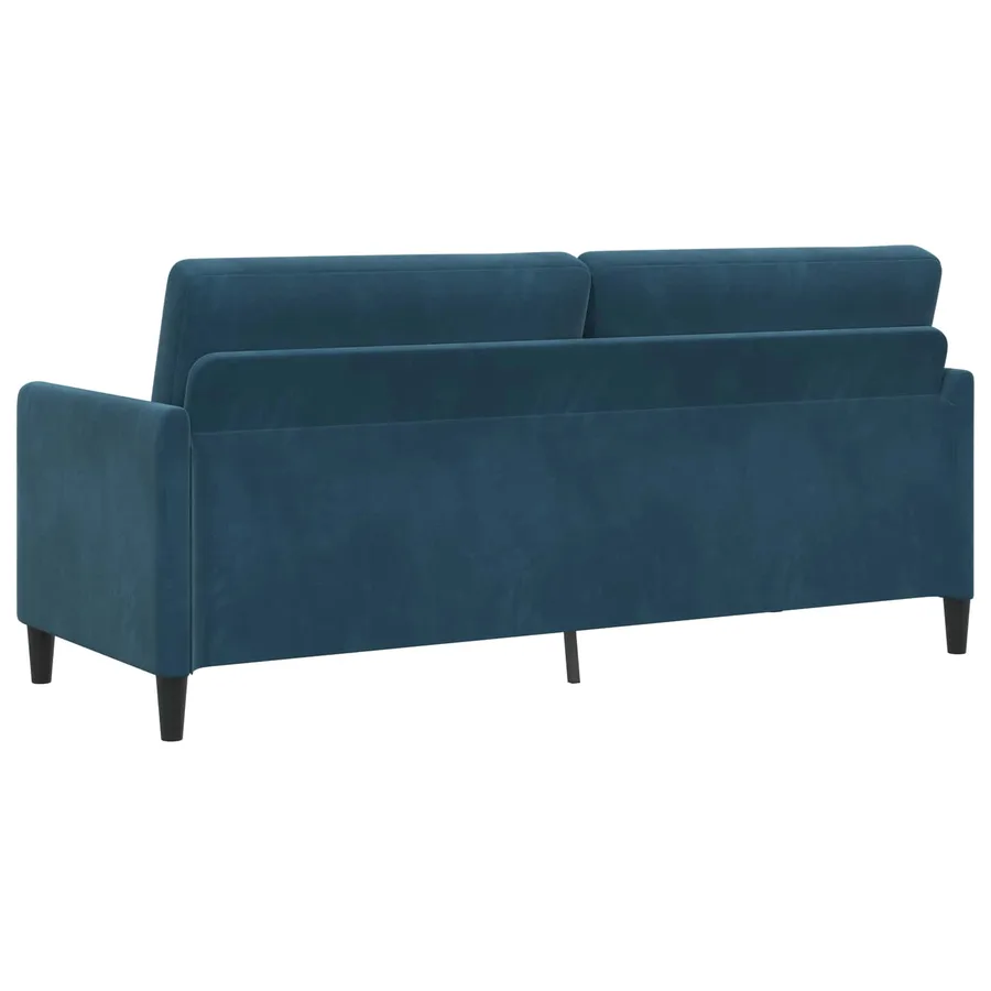 Sofa avec rangement Bleu 192 x 78 x 87 cm Polyester - 5