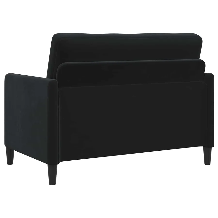 Sofa avec rangement Noir 122 x 78 x 87 cm Polyester - 5