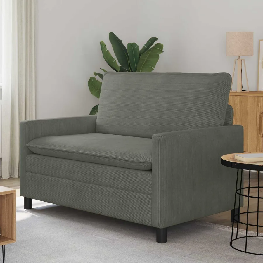 Canapé Gris clair 126 x 81 x 87,5 cm Tissu