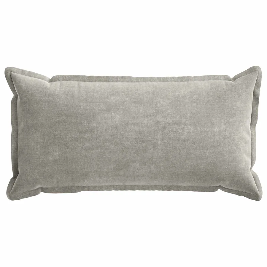 Housse de coussin 2 pcs HOUTEN Gris clair 40 x 80 cm - 2