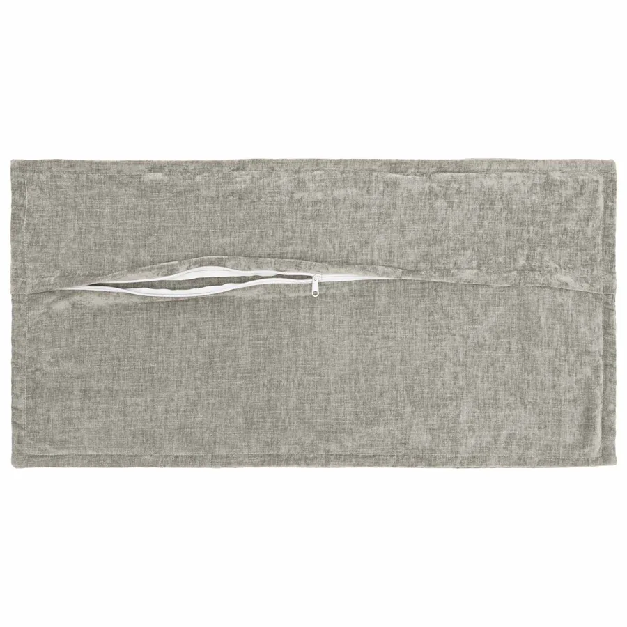 Housse de coussin 2 pcs HOUTEN Gris clair 40 x 80 cm - 3