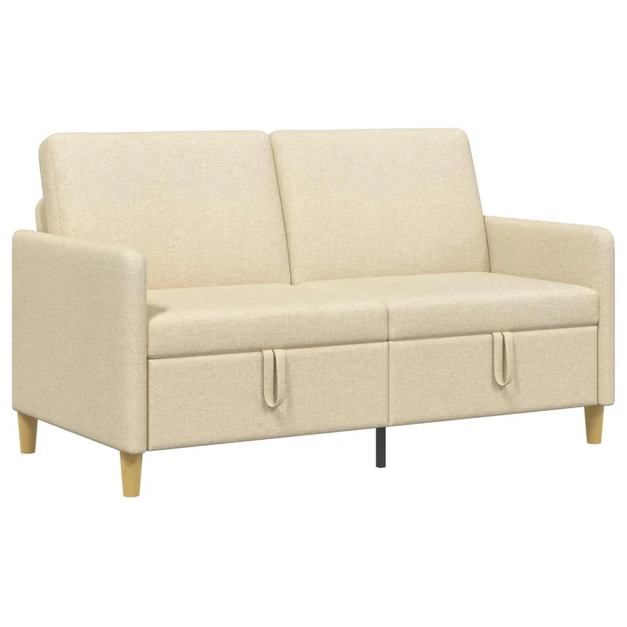 Sofa avec rangement Crème 152 x 78 x 87 cm Polyester - 2