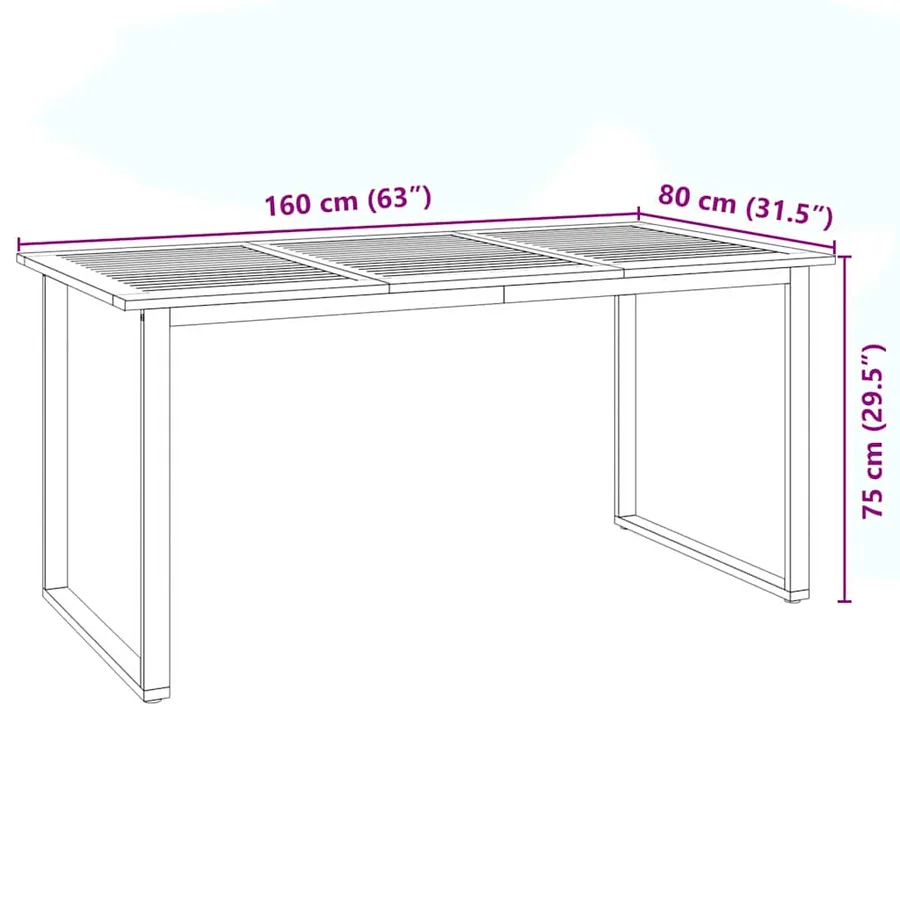 Ensemble de salle à manger pour jardin 7 pcs Gris - 11