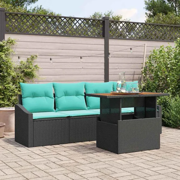 Ensemble de canapé de jardin 5 pc 4-Nombre de places