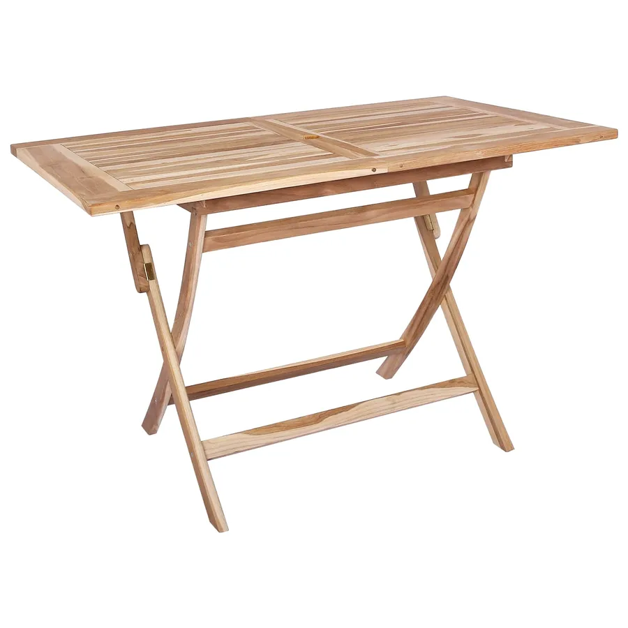 Table de jardin pliante Naturel 120 x 70 x 75,5 cm - 2