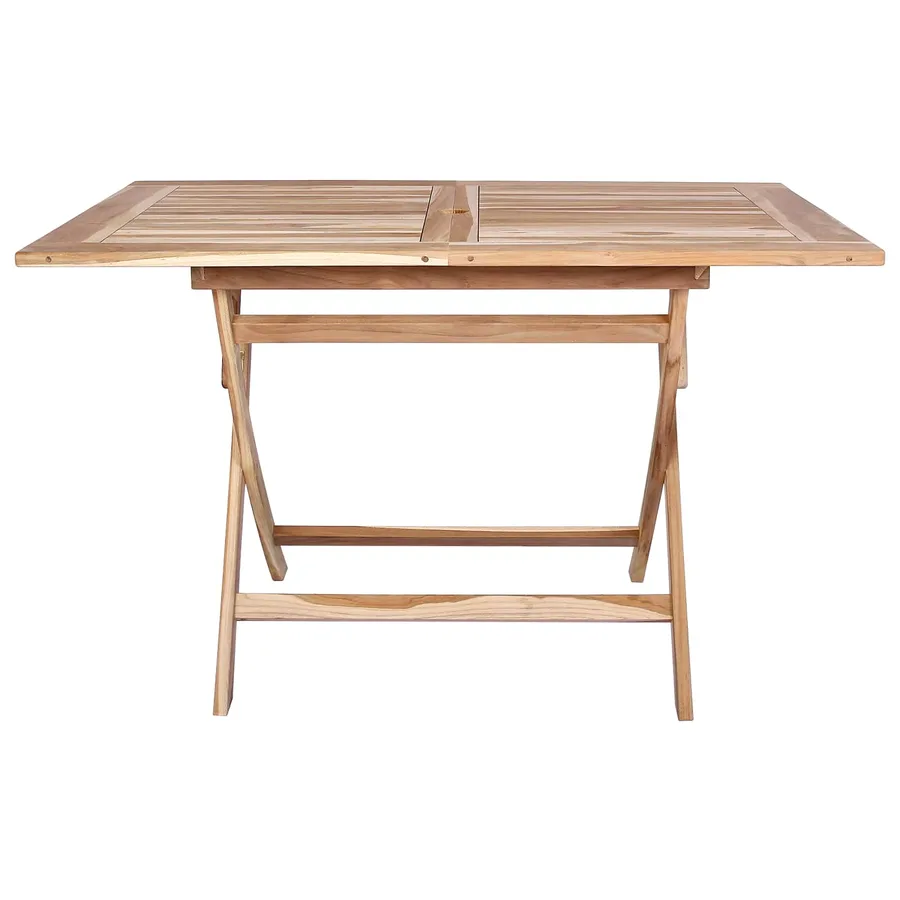Table de jardin pliante Naturel 120 x 70 x 75,5 cm - 3