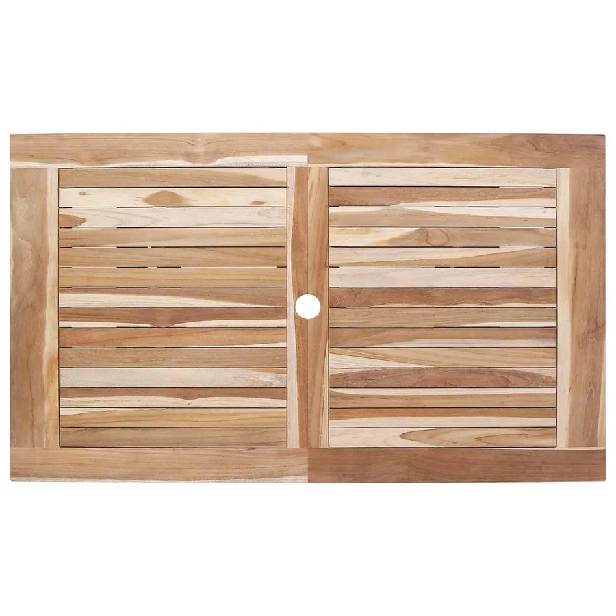 Table de jardin pliante Naturel 120 x 70 x 75,5 cm - 5