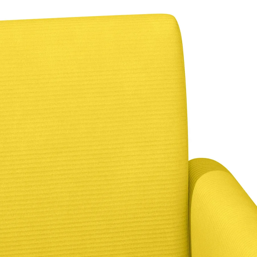 Canapé love seat avec capitonnage en boutons Jaune clair - 7